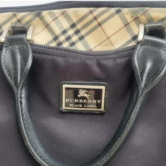 Burberry Black and Cream Briefcase/ Businessbag - Picture 2 of 3
